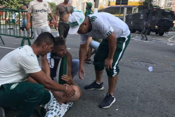 Morre torcedor do Palmeiras baleado em briga em frente ao Allianz